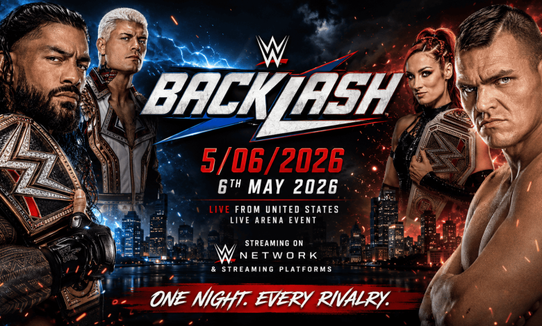 WWE Backlash 5/06/2026 – 6th May 2026
